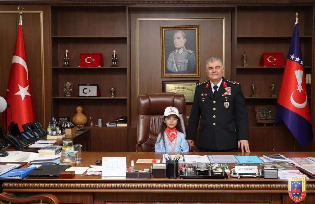 Diyadinli Minikler Ankara’da: Jandarma Komutanlığı Koltuğu Onlara Emanet!