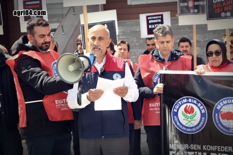 Ağrı’da Eğitimciler Ayakta: “Okullar Şiddet Yuvası Olmasın!”