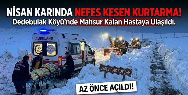 Nisan Karında Can Pazarı: Ağrı’da Ambulansın Zorlu Mesaisi