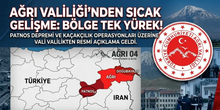 Ağrı Patnos’ta 4,3 Büyüklüğünde Korkutan Deprem!