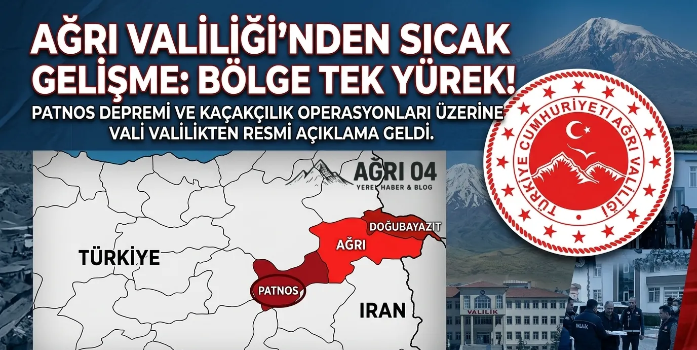 Ağrı Patnos’ta 4,3 Büyüklüğünde Korkutan Deprem!