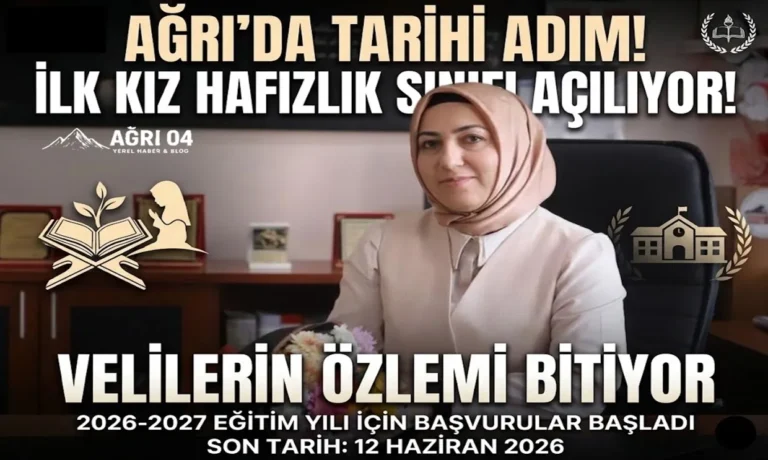 Ağrı’da Büyük Özlem Bitiyor: İlk Kız Hafızlık Sınıfı!