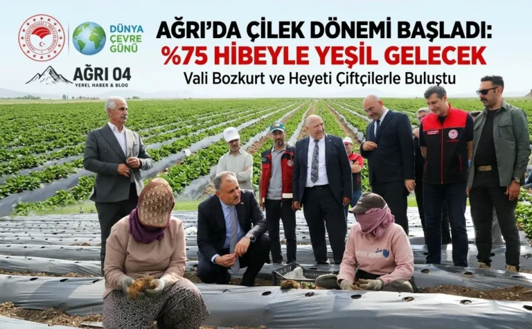 Ağrı’da Kırmızı Dönüşüm: Yüzde 75 Hibeyle Çilek Dönemi