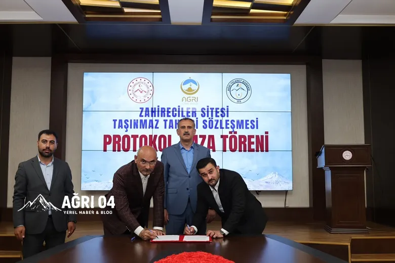 Zahireciler Sitesi İçin İmzalar Atıldı
