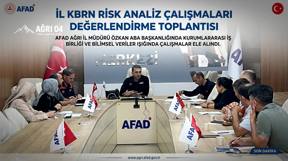 Ağrı’da Dev Arayış: KBRN Risk Analizi İçin Düğmeye Basıldı