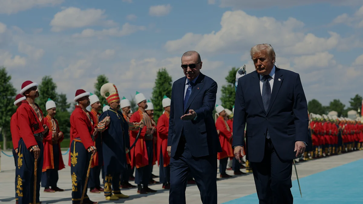 Cumhurbaşkanı Erdoğan ABD Başkanı Trumpı Külliyede Ağırladı