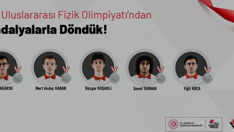 Türk Öğrenciler 56 Uluslararası Fizik Olimpiyatında Gümüş Madalya Kazandı