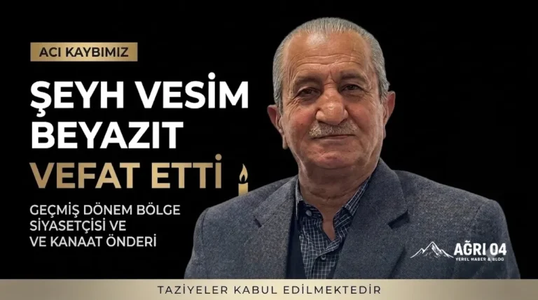 Ağrı’nın Acı Kaybı: Şeyh Vesim Beyazıt Vefat Etti
