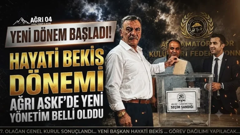 Ağrı Amatör Sporunda Hayati Bekis ile Yeni Devir Başladı!