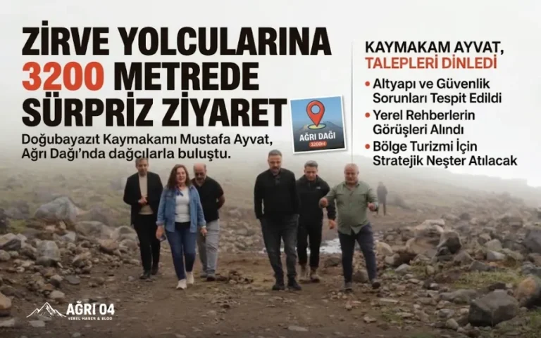 Ağrı Dağı’nda Zirve Öncesi Sürpriz: 3200 Metrede Kritik Temas