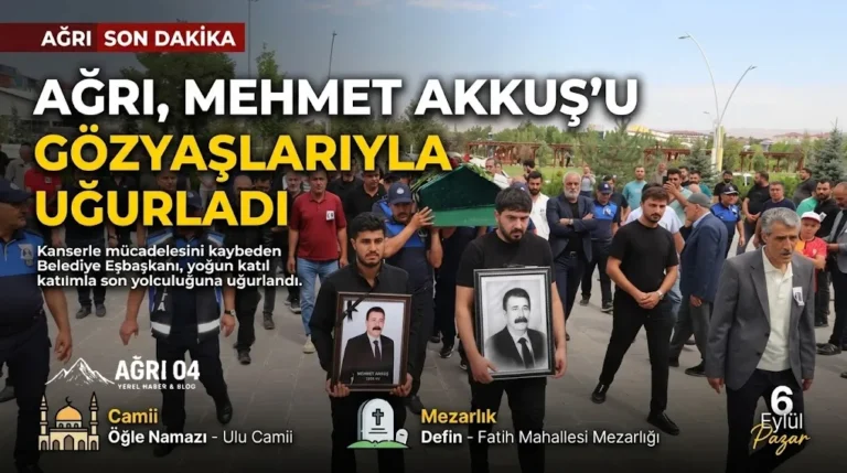 Ağrı Belediye Eşbaşkanı Memet Akkuş Gözyaşlarıyla Uğurlandı