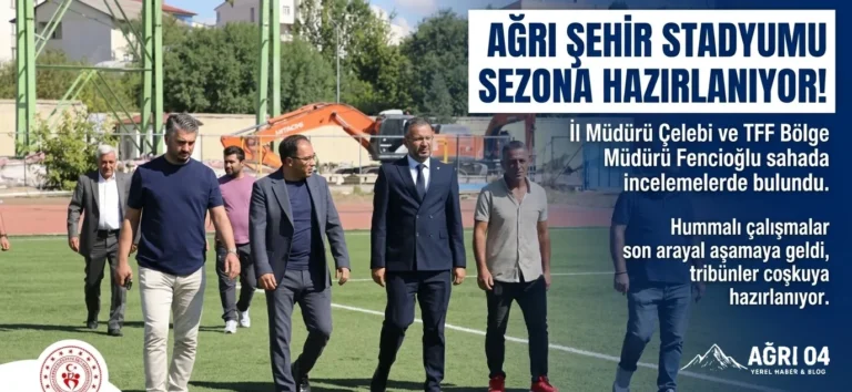 Ağrı Şehir Stadyumu Tribünlerin Coşkusuna Hazırlanıyor