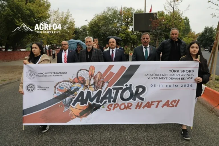 Ağrı’da Sporun Kalbi Atıyor: Coşkulu Yürüyüşle Başladı!