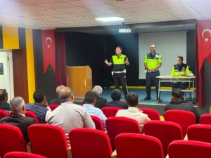 Diyadin’de Okul Servislerine Sıkı Trafik Markajı!