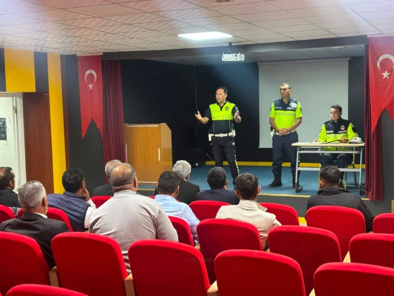 Diyadin’de Okul Servislerine Sıkı Trafik Markajı!