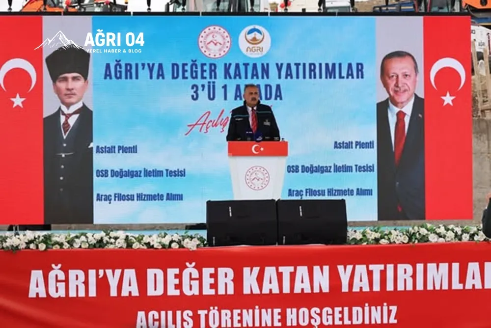 Ağrı’da 1 Milyar Liralık Dev Hamle: 3 Yatırım Birden Törenle Açıldı