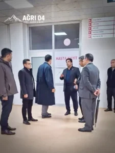 Ağrı Sağlık Müdürü Dr. Mehmet Acu Sahada İncelemede