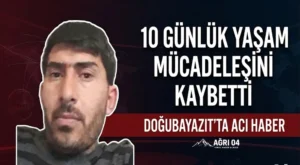 Ağrı’da Cafer Usta Hayata Tutunamadı, Kurtkapan Yasta!