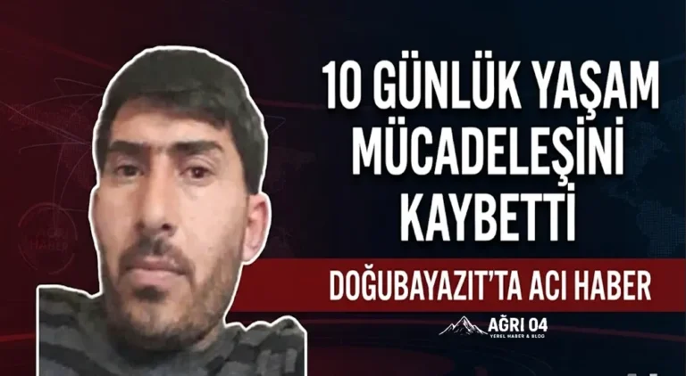 Ağrı’da Cafer Usta Hayata Tutunamadı, Kurtkapan Yasta!