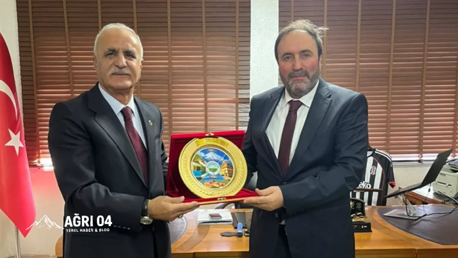 Ağrı İl Müftüsü İlhan’dan Hamur Belediyesi’ne Anlamlı Ziyaret!