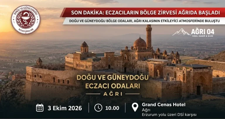 Ağrı’da Dev Eczacı Zirvesi: Bölge Odaları Bir Araya Geliyor