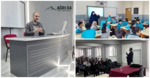Ağrı’da Gençlere Yönelik Kapsamlı Değerler Eğitimi Konferansları Sürüyor