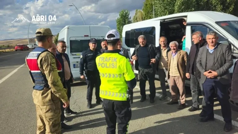 Ağrı’da Servislere Sıkı Markaj: 552 Araç Denetlendi!