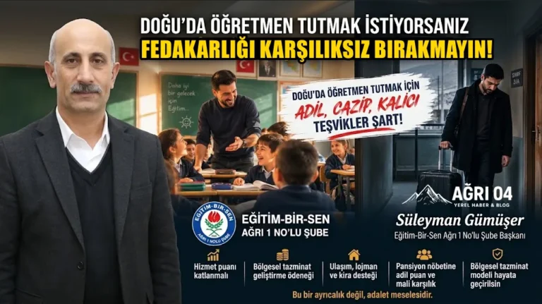 Gümüşer: “Doğuda Öğretmen Tutmak İçin Cefaya Sefa Verilmeli”
